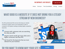 Tablet Screenshot of lewisseo.com